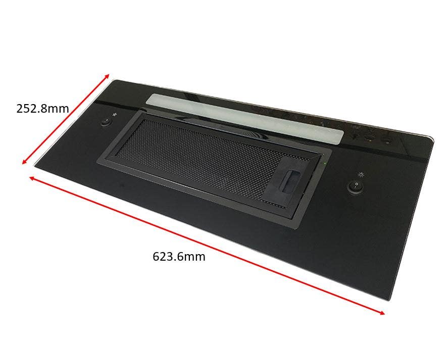 Sphere Tempered Glass Face Recessed Rangehood
