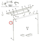 Freedom L/H Vertical Support Leg - Used with 2.44m & 2.57m