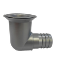 Plastic Silver/Grey 25mm Waste Outlet
