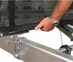 CAMPER-TRAILER Stone Shield with Mesh & Reflectors - 3PCE BLK | 1800 x 500mm