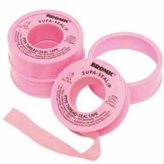 PINK WATER SEAL TAPE 12MM x 10M ROLL