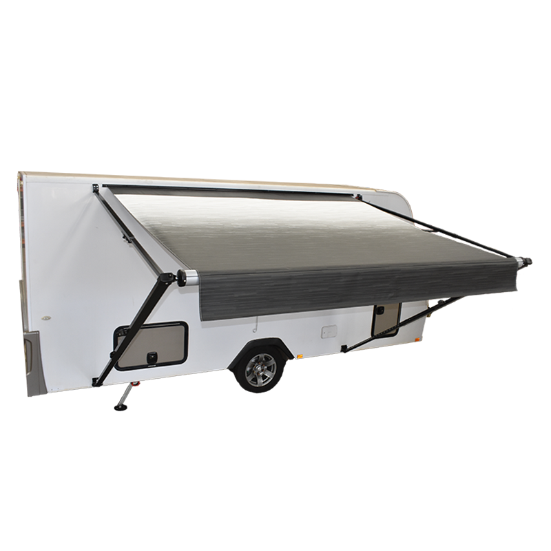 Carefree Fiesta Triple Black Shale Fade Awning - No LED - No Arms