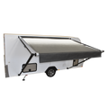 Carefree LED Triple Black Shale Fade RO Awning (No Arms) c/w Black Springs