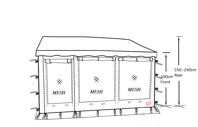 Coast Awning Wall Kits To Suit 13' Rollout Awning