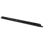 COAST RV Slimline 12V LED Awning Light | Dual Amber & White Light - Black 500mm x 23mm.