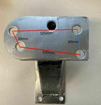 Coast Spare Wheel Carrier 6 Stud Silver.