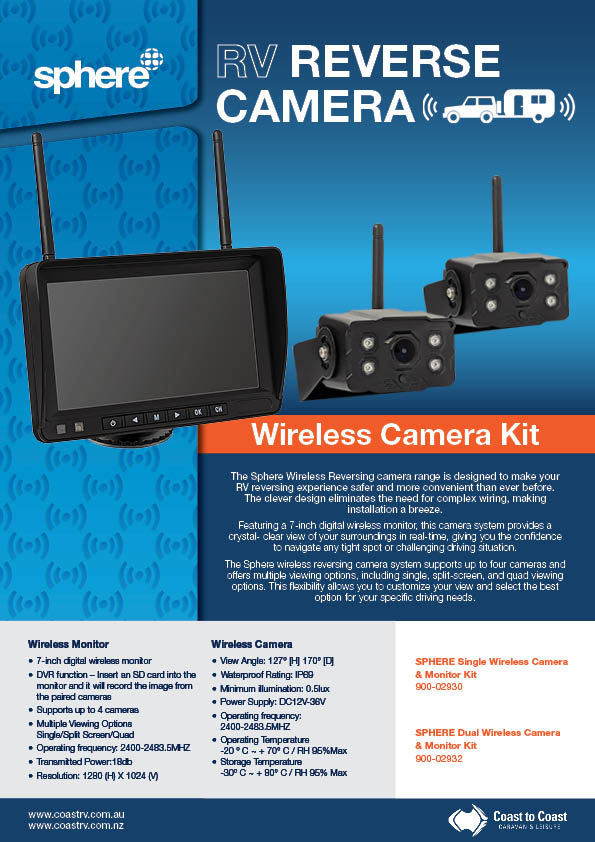 Sphere Wireless Reversing Camera Brochure