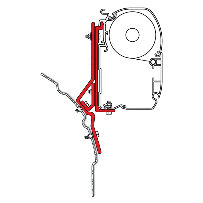 Fiamma Awning VW T4 Fitting Brackets