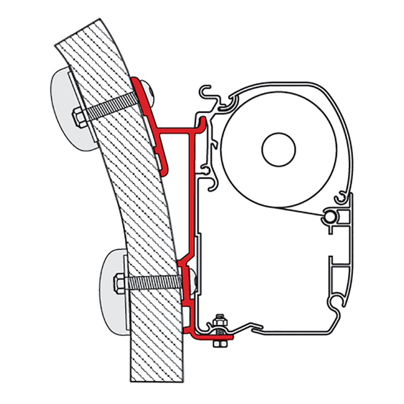 Fiamma Awning Mounting Bracket For F45 15 Degree