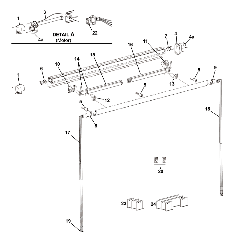 Freedom R/H Spring Arm Assy - Used with 2.57m