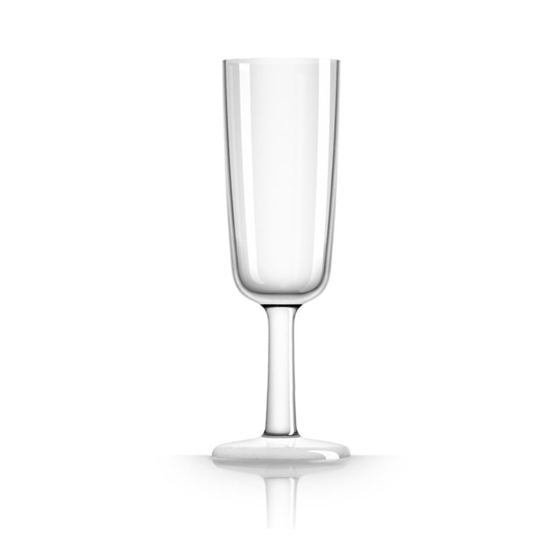 Palm Marc Newson Tritan Flute Glass w/ Clear Base 190ml