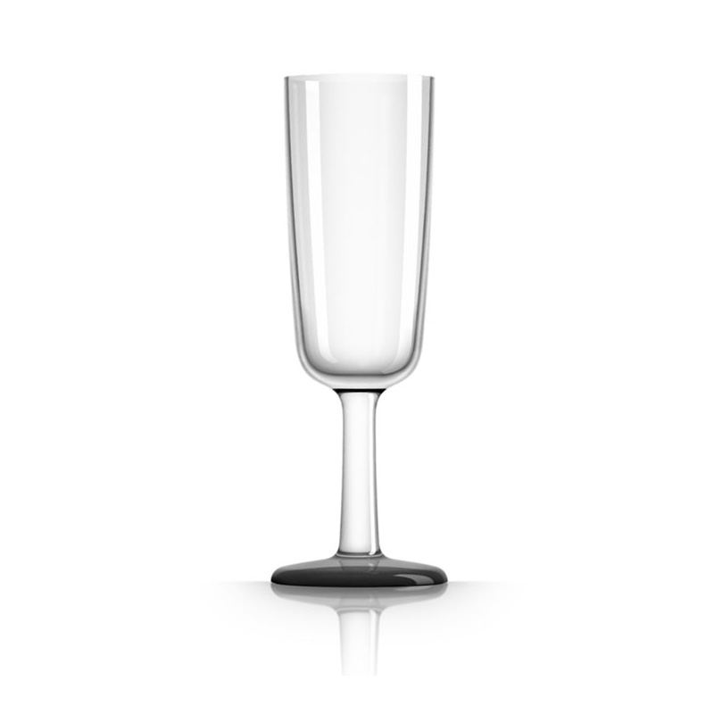 Palm Marc Newson Tritan Flute Glass w/ Black Base 190ml