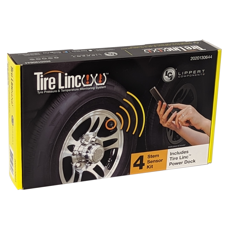 LCI Lippert TIRE LINC 2.0 AU Bluetooth TPMS Kit - 4 Sensors.