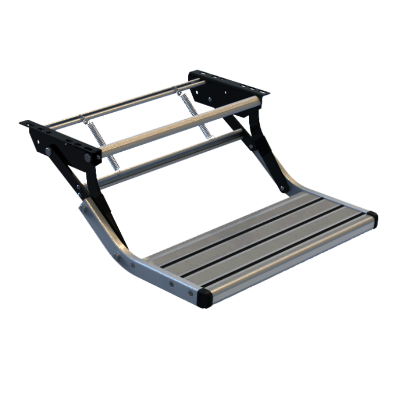 Coast Single Pull-Out Caravan Step - ALUMINIUM - 545mm Width