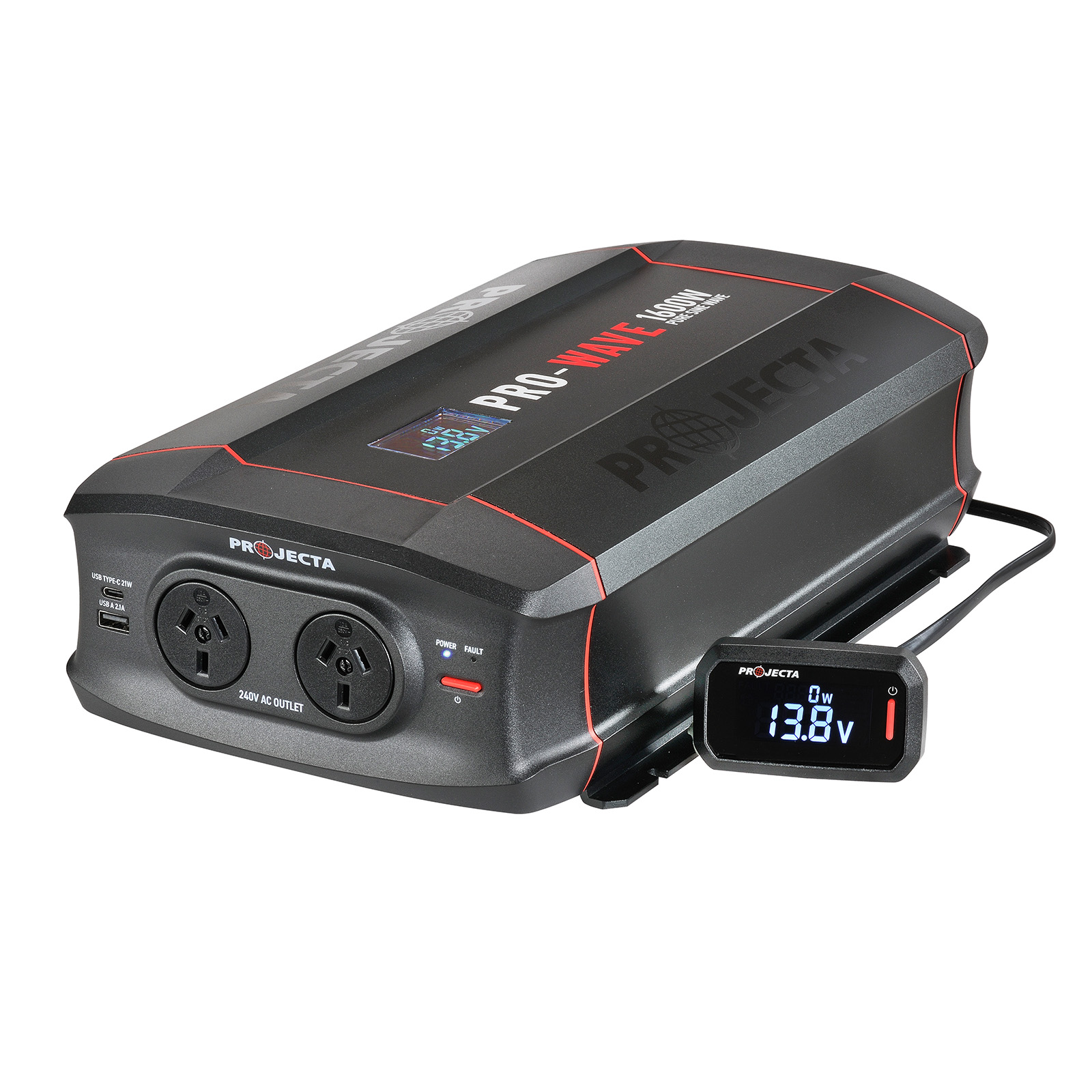 PROJECTA PRO WAVE 1600W 12V Pure Sine Wave Inverter. PW1600