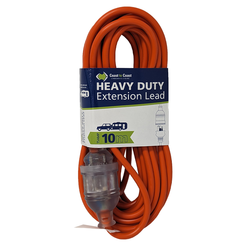 Coast 10M/15AMP Heavy Duty Extension Lead - Led Equipped