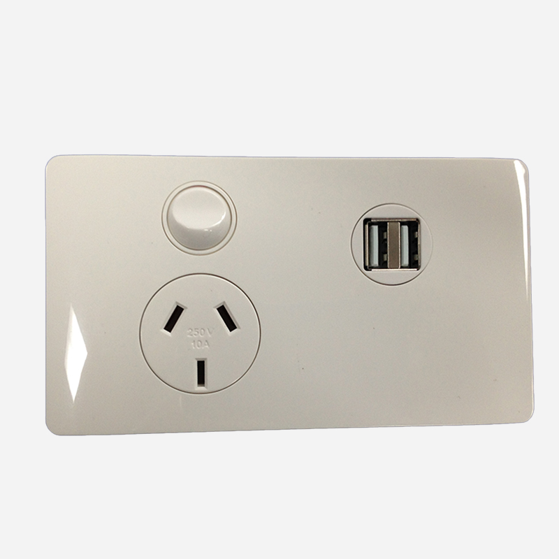 CMS Power Outlet Single With Dual Usb 12vdc Terminal