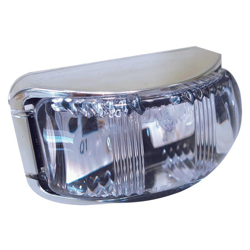 Narva L.E.D Front Lamp Amber - Chrome Base.