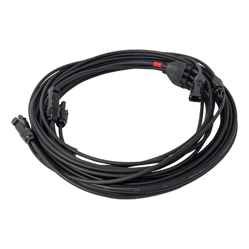 SPHERE MC4 Solar Staggered 1 to 3 Branch with 5m HD Extension