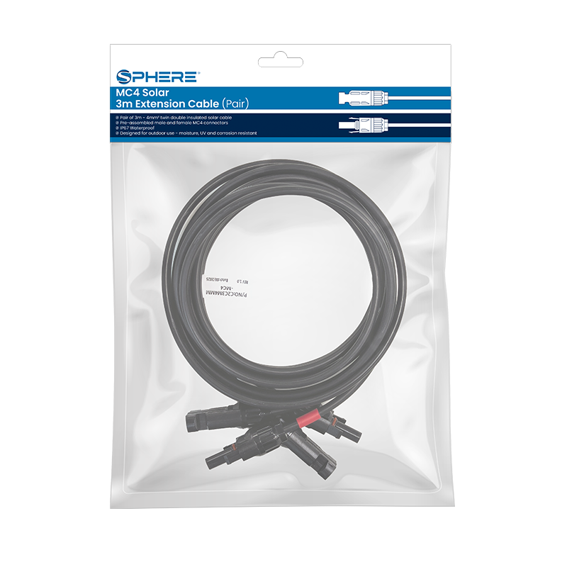 SPHERE MC4 3.0m Extension Cable (Pair)
