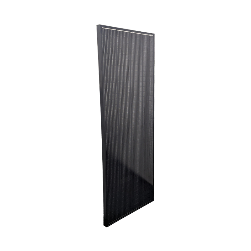 Sphere 200w HIGH VOLTAGE Mono Crystalline Twin Cell  BLACK  Solar Panel - 670x1480x35mm