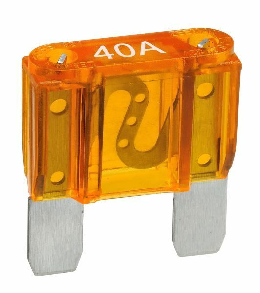 NARVA 40 Amp AMBER MAXI-Blade Fuse - 10 Per Box. 52940