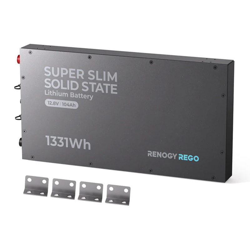 RENOGY REGO | 12.8V 104Ah Slim & Solid State Smart Battery
