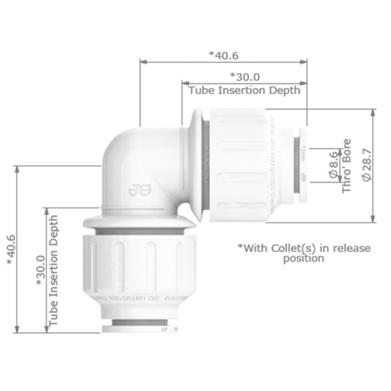 JG Watermark 12mm Equal Elbow