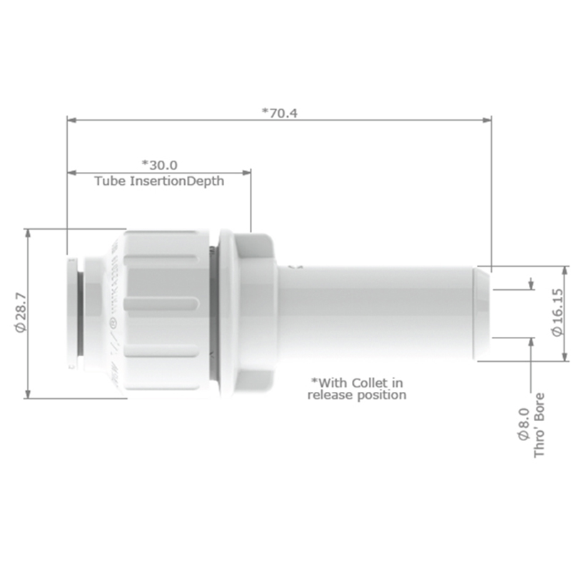 JG Watermark 12mm Stem Reducer