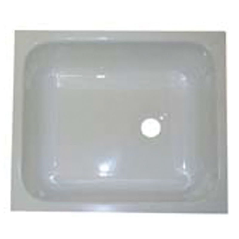 White Acrylic Rectangular Bowl 333mm x 284mm