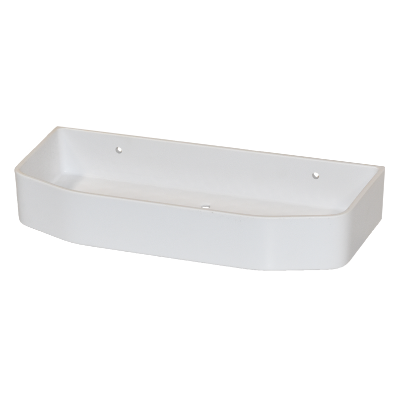 COAST Bathroom SML Commodity Basket WHITE - 250x112x40mm (LxDxH)