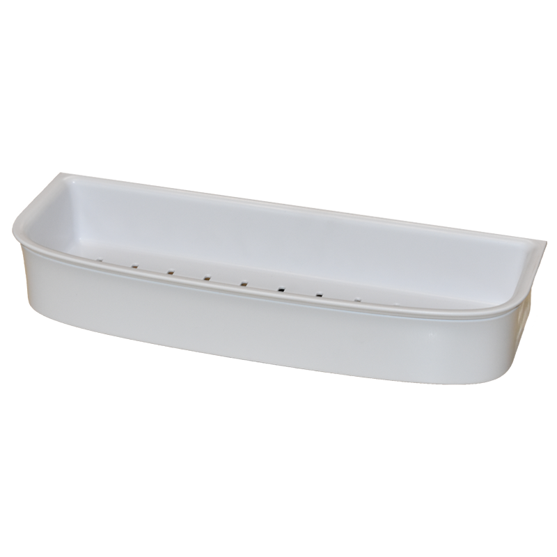 COAST Bathroom LGE Commodity Basket WHITE - 350x127x56mm (LxDxH)