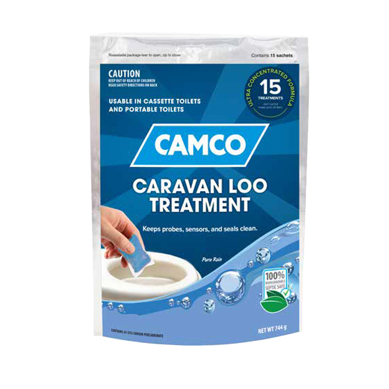 Camco Caravan Loo Treatment Pure Rain Scent - 15 Drop-Ins