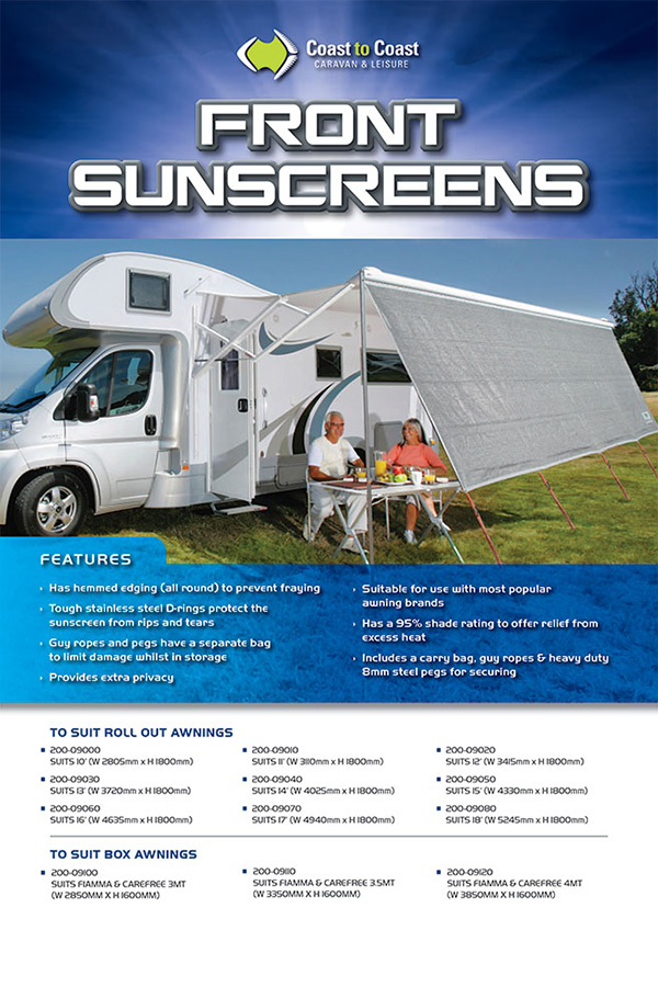 FRONT SUNSCREENS