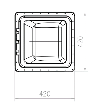 Coast RV 14x14 Black Std Wind-Up Roof Vent