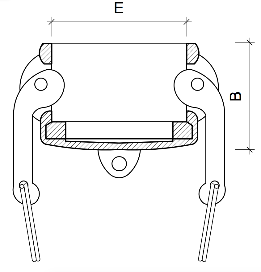 POLY CAMLOCK DC.- Female Coupling Dust Cap - 40mm. 